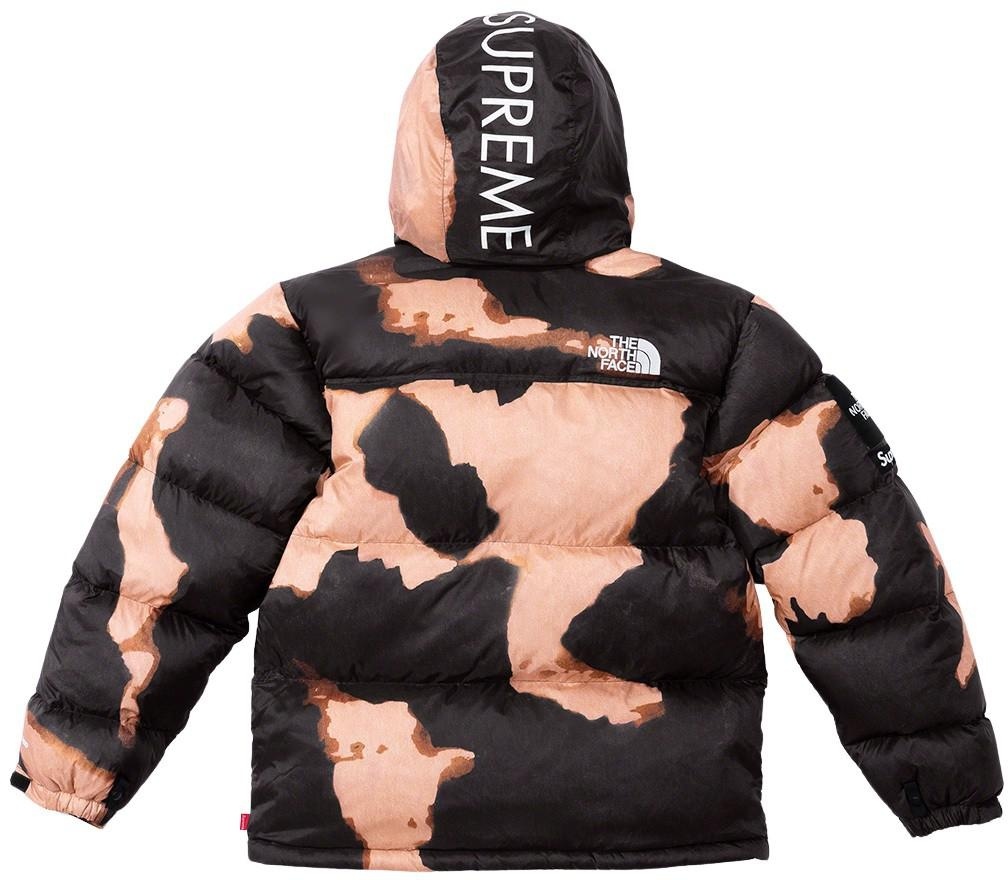 Supreme®/The North Face® Bleached Denim Print Nuptse Jacket view 10